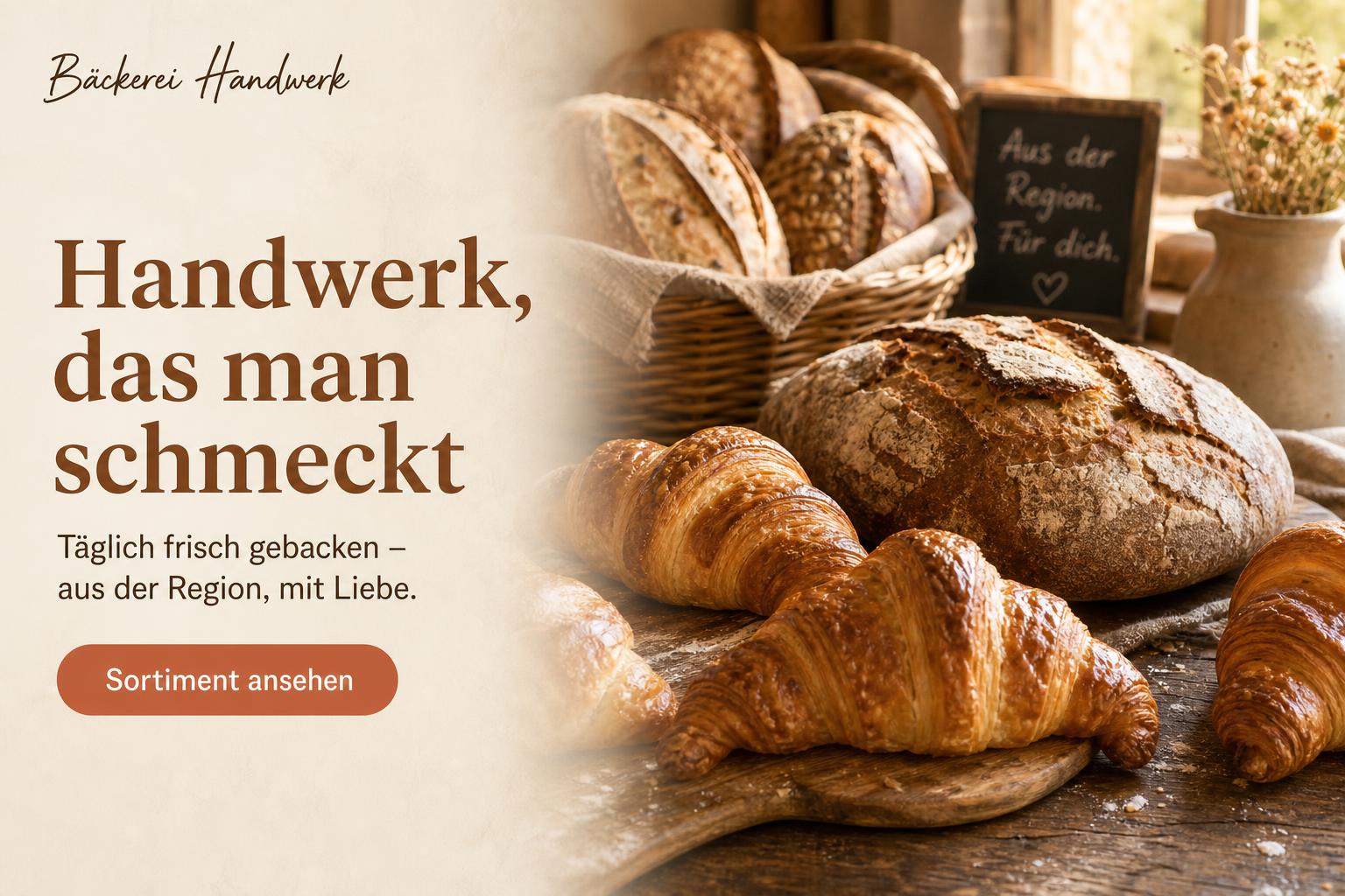 Beispiel-Website: Bäckerei